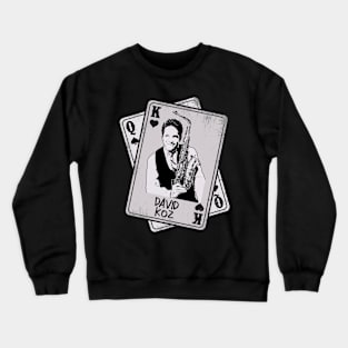 Retro David Koz Card Style Crewneck Sweatshirt